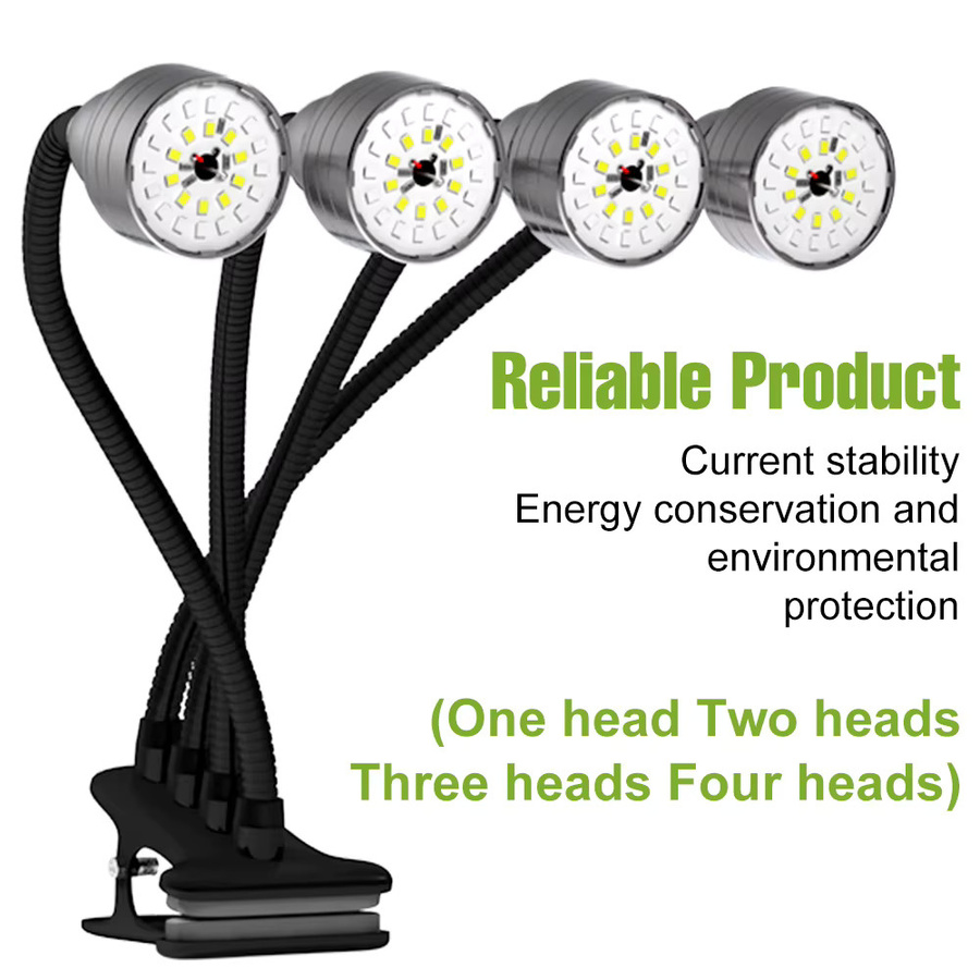 LED-Vollspektrum-Pflanzenlampe mit automatischer Zeitschaltfunktion für Indoor-Wachstumsboxen und Desktop-Topfpflanzen - Bild 2