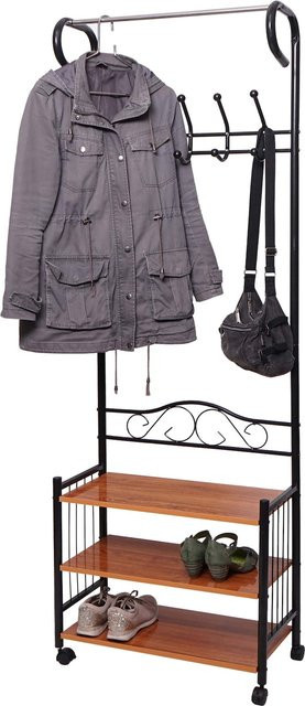 Metall-Garderobe Victoria MCW Kleiderstange als Standgarderobe, H x B x T: 186 x 65 x 34 cm - Bild 1