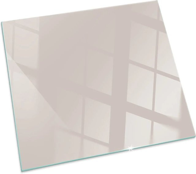Tulup Glasplatte für Kaminöfen, Beige, B/B: 50 x 50 cm - Bild 1