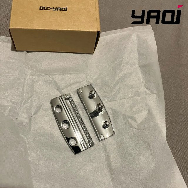 YAQI Sicherheitsrasiererkopf Single Edge, Chromfarben, Herren - Bild 1