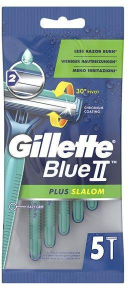 Gillette Blue II Plus Rasierklingen Einweg, 5 Stück, Unisex - Bild 1