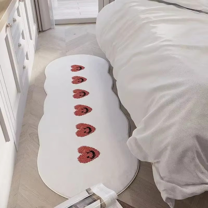 VIKAMA Teppich im minimalistischen Ins-Stil für Schlafzimmer und Heimdekoration, Gelb, Breite: 120 cm - Bild 1