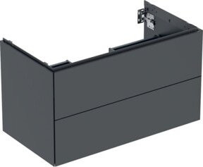 Geberit Waschtischunterschrank One mit 2 Schubladen, Anthrazit Matt, B/T/H: 88,8 x 50,4 x 47,0 cm - Bild 1