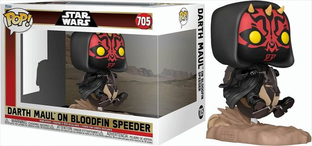 Funko Star Wars Darth Maul on Bloodfin, Pop Deluxe, Einzelfigur - Bild 1