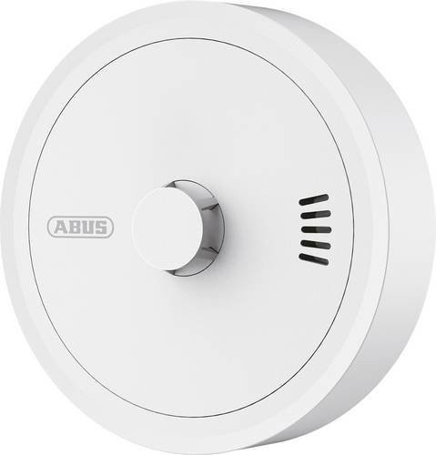 ABUS PREVARO Basic Rauchwarnmelder mit 10-Jahre-Batterie in Weiß, Durchmesser: 110 mm, Höhe: 37 mm - Bild 1