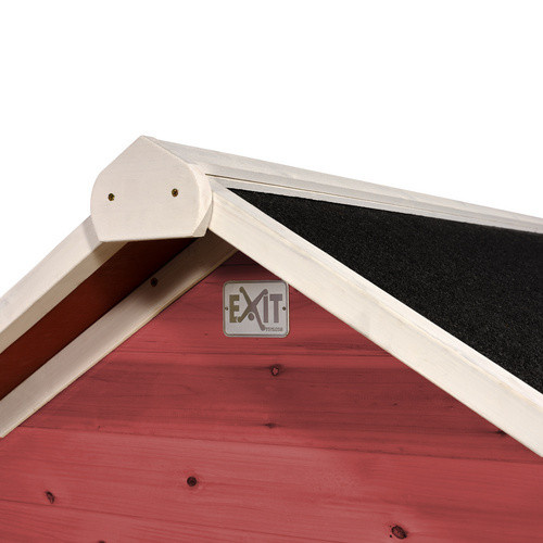 EXIT Toys Loft 500 Holzspielhaus Spielturm, rot, B/H/T: 190 x 253 x 329 cm - Bild 3
