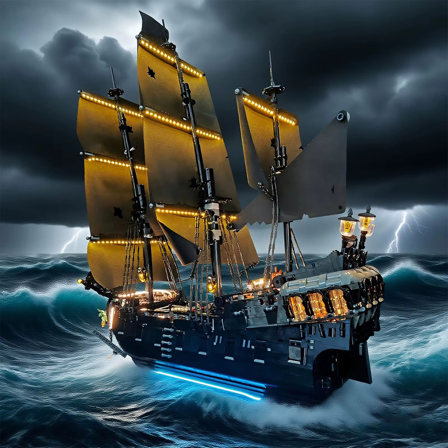LYBMTWF LED-Beleuchtungsset, Piratenschiffsmodell, Set - Bild 2