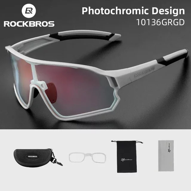 ROCKBROS Sportsonnenbrille, Vollrand, Kunststoff, Photochrome - Bild 1