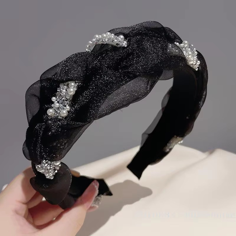 JETTING Haarband mit Perlen und Strass, Damen - Bild 1