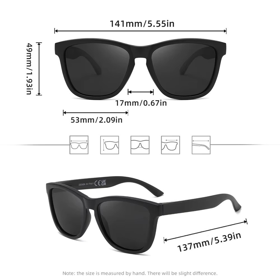 RIVIERSUN Sonnenbrille, Square, Vollrand, Plastic, Black, Unisex - Bild 2
