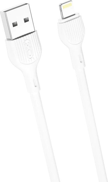 XO Design NB200 USB-A auf Lightning Daten- und Ladekabel, 10W, 1m, Weiß - Bild 1