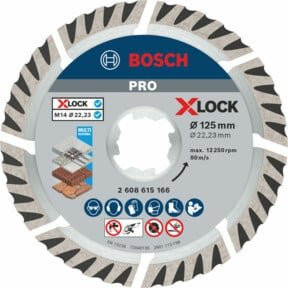 Bosch X-LOCK Diamanttrennscheibe Standard für Universal, Durchmesser: 125 mm, Bohrung: 22,23 mm, Dicke: 2 mm, Nutenbreite: 10 mm - Bild 1