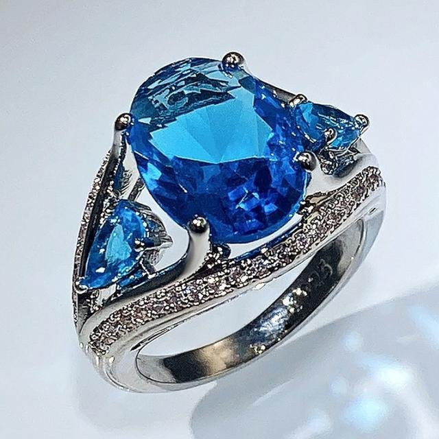Wucifang Jewelry Ring, Kupfer, Silber, Zirkonia, Damen - Bild 1