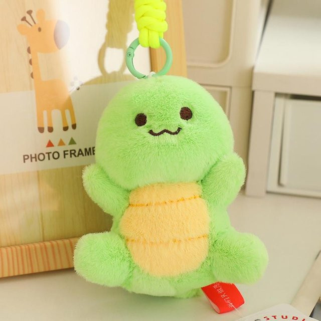 Yiran toy Schildkröte Plüschtier, beweglich drehbar, 12cm, grün - Bild 1