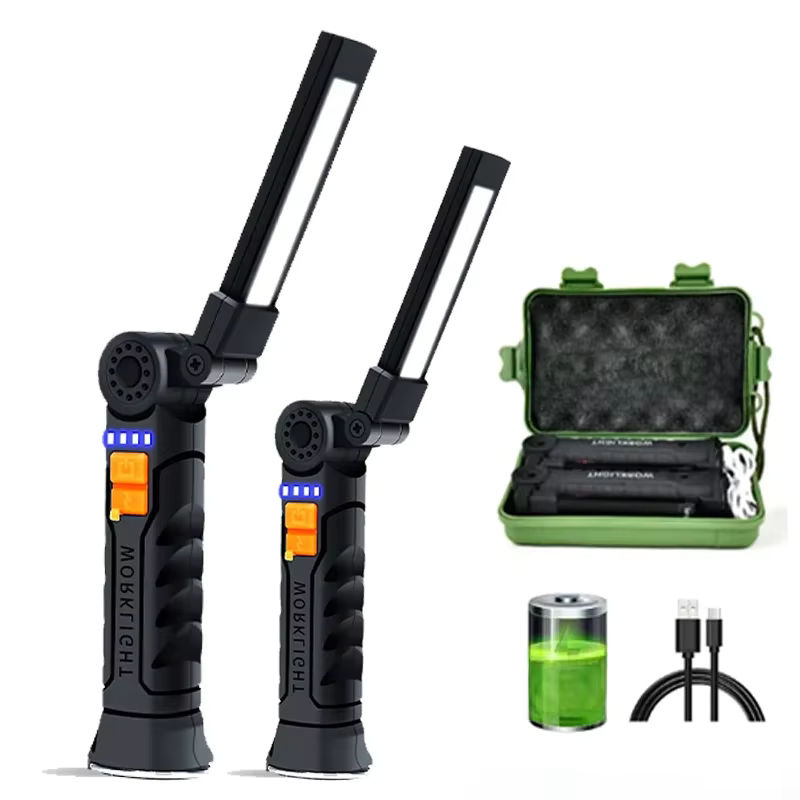 Heinast G51 Multifunktionale LED Arbeitsleuchte, Tragbare Wasserdichte Camping-Taschenlampe mit Magnet und Akku, Schwarz, Warmweiß - Bild 7