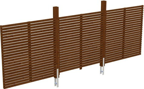 SKANHOLZ Rückwand in Nussbaum, Breite: 550 cm - Bild 1