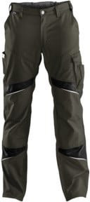 Kübler ActiviQ Arbeitshose 2350 in Oliv/Schwarz mit Kniepolstertaschen und Cordura-Material - Bild 1