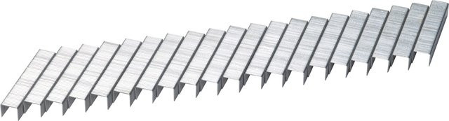 LUX-TOOLS Flachdrahtklammer Comfort aus verzinktem Stahl, Farbe: Silber, Breite: 11,2 mm, Höhe: 12,0 mm, 1.000 Stück - Bild 1