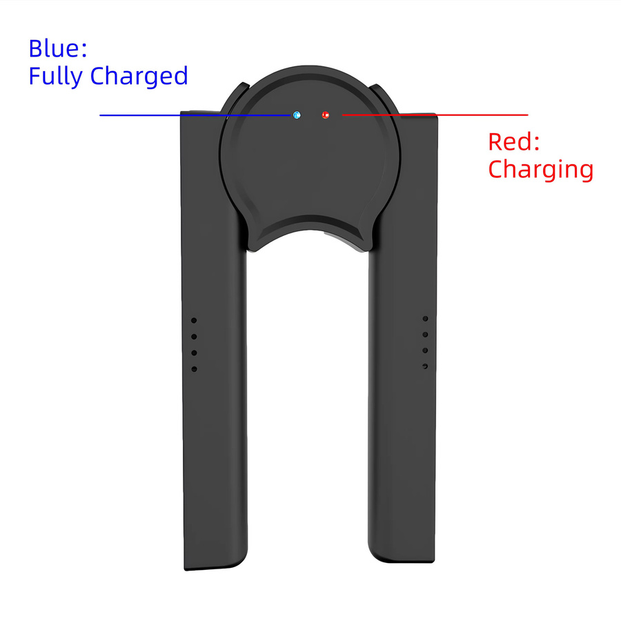 Ipega STK-S101 Ladegriff für Nintendo Switch Joy-Con in Schwarz mit LED-Anzeige und verstellbarem Winkel - Bild 3