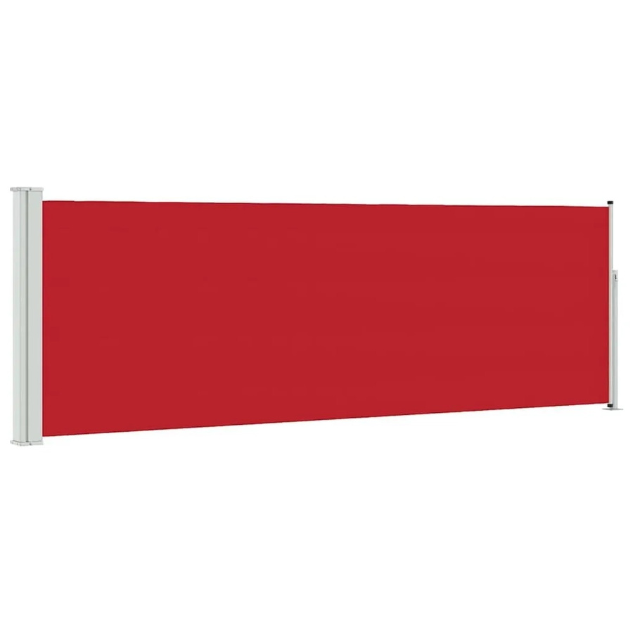 vidaXL Ausziehbare Seitenmarkise aus Polyester in Rot, B/H: 300 x 100 cm - Bild 2