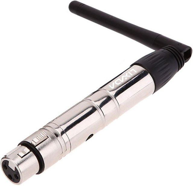 Lixada 2.4G ISM DMX512 Wireless XLR Sender und Empfänger Set für LED-Bühnenbeleuchtung in Silber - Bild 1