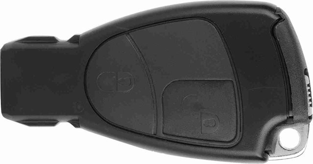 Smart Schlüssel Gehäuse Fob Schale für Mercedes Benz mit 2 Tasten in Schwarz - Bild 1