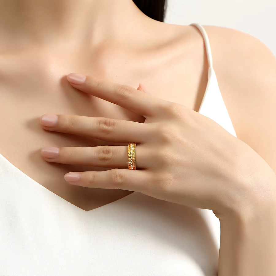 szjinao Ring 750 Gold, Diamant, Unisex - Bild 3