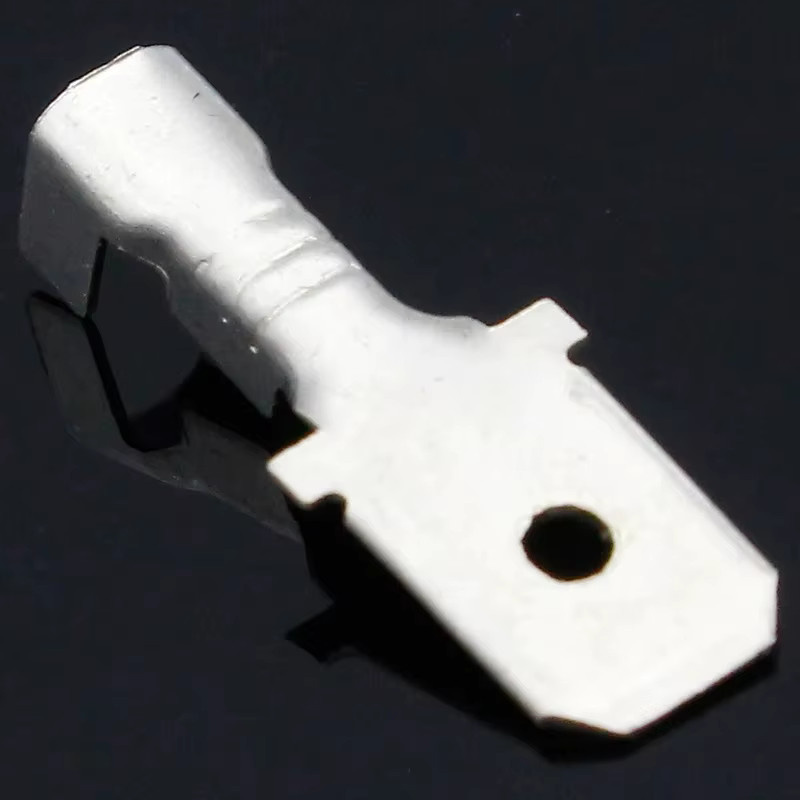 ELECAPITAL 200er Set Messing Crimp Terminals mit Verzinnung, Spatenstecker Männlich und Weiblich, 6,3mm, Silber - Bild 2