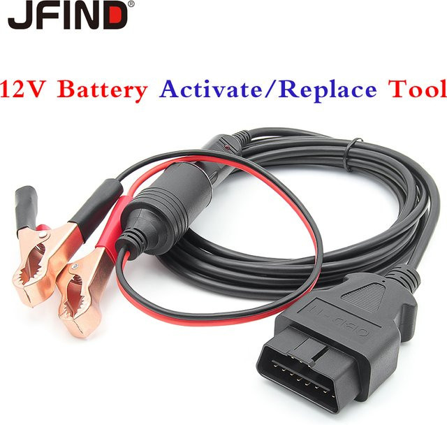 JFIND JC02 OBD2 Auto Batterie Ersetzungs-Werkzeug ECU Memory Saver Notfall-Netzteil in Schwarz - Bild 1