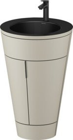 Duravit Waschtischunterschrank Starck 1 c-bonded Set mit Innenbeleuchtung, Farbe Tau s-matt, B/T/H: 56 x 60,5 x 86,4 cm - Bild 1