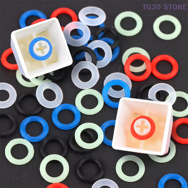 108 Stück Gummi O-Ring Schalter Dämpfer für mechanische Tastaturen in Multicolor zur Schockabsorption und Geräuschreduzierung - Bild 4