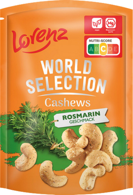 Lorenz World Selection Cashews Rosmarin 90 g - Bild 1