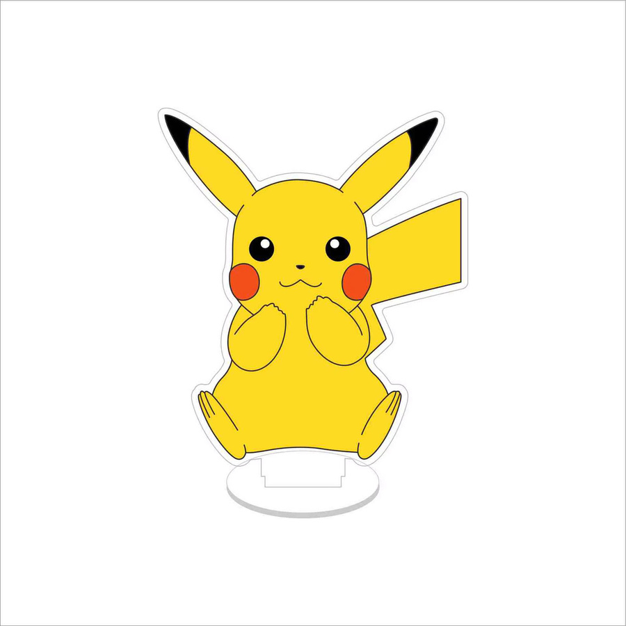 Bandai Pokémon Pikachu Squirtle Gengar Acryl-Anime-Standfigur Schlüsselanhänger, Schreibtisch-Dekoration - Bild 1