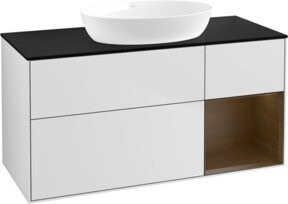 V&B Waschtischunterschrank Finion Wandbeleuchtung Weiß lackiert Breite: 120 cm, Tiefe: 50,1 cm, Höhe: 50,1 cm - Bild 1
