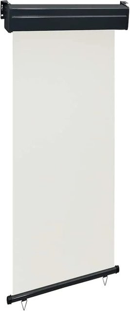 vidaXL Balkon-Seitenmarkise aus Polyester in Creme, B/H: 85 x 250 cm - Bild 1