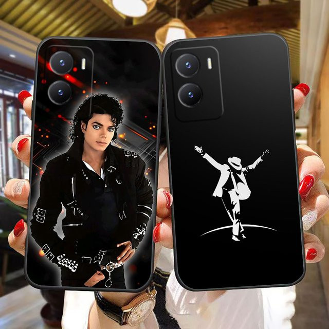 Michael Jackson Musik Handyhülle für Vivo V20 V21 V21E V23 V25 V30 V40 V50 V60 Y04 Y17S Y19S Y21 Y35 Y36 Y51 Y100 Y400 in Schwarz - Bild 1