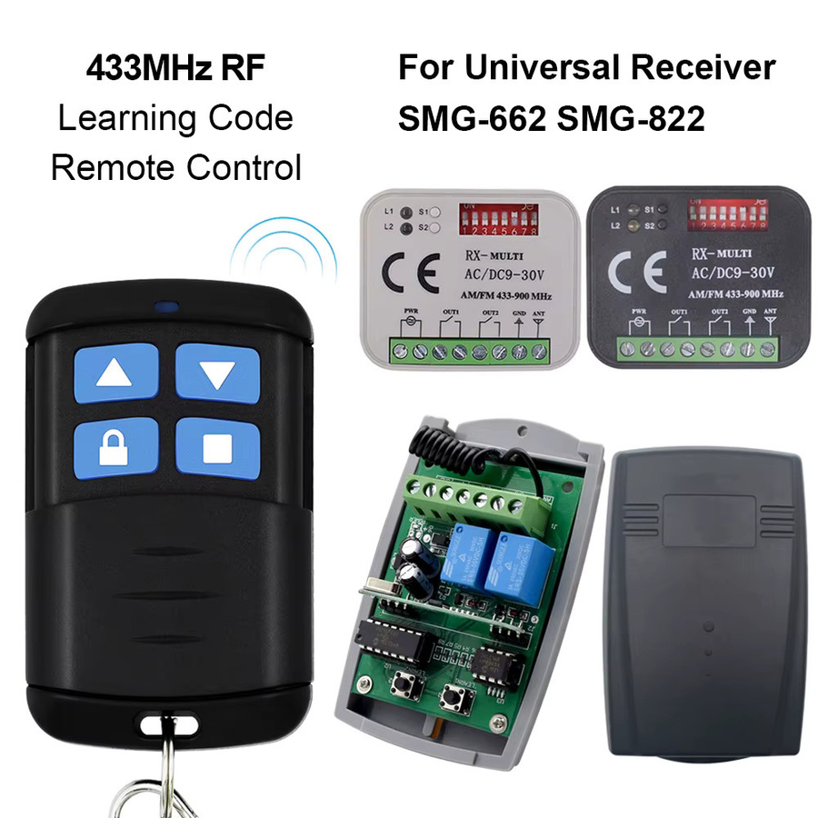 Scimagic-RC 2er-Set Fernbedienungs-Lerncode-Sender mit 433 MHz für eWeLink Tuya Zigbee Smart Switch und RF-Module - Bild 2