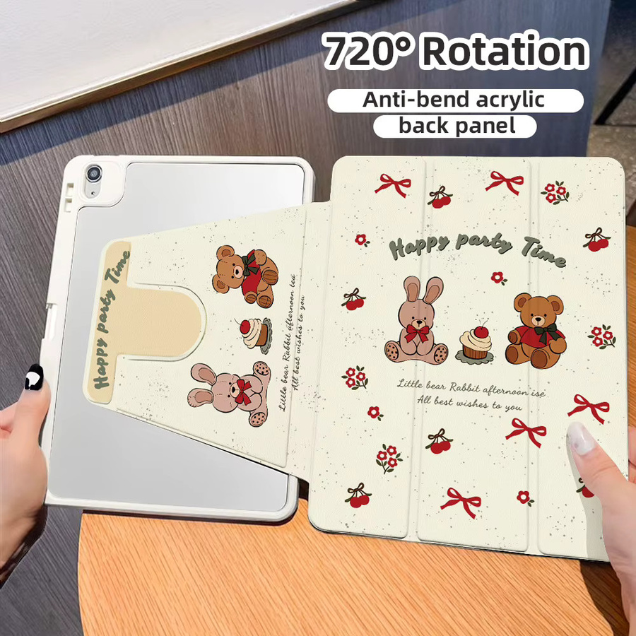 The Bear and Rabbit Schutzhülle für Samsung Galaxy Tab S9 Plus, S9 FE Plus, S10 Plus, S7 Plus, S8 Plus, S7 FE, S6 Lite, A9, A11 Plus und A8 - Bild 2