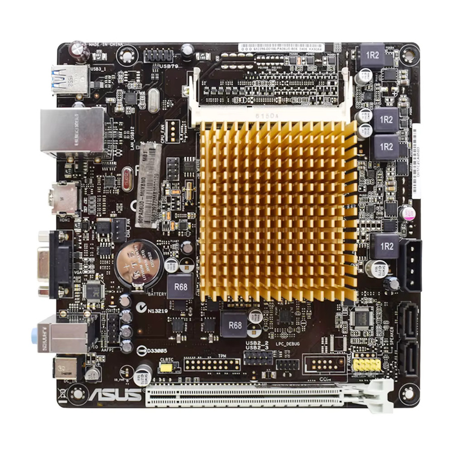 Asus J2900-K Mini ITX Motherboard mit integrierter J2900 Dual-Core-CPU, DDR3, PCIe 2.0 x16, SATA 6 Gbit/s und USB 3.0 in Schwarz - Bild 3