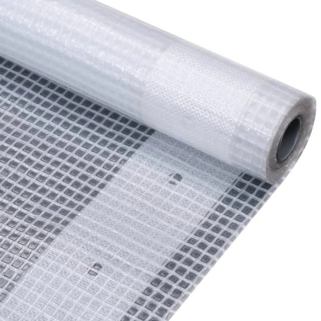 2er-Set vidaXL Gitter-Abdeckplanen aus Kunststoff, Weiß, 260 g/m², B x L: 4 x 6 m - Bild 1