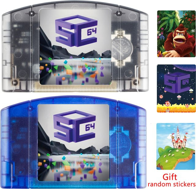 REMANK SC64 Open Source Flash Cart für N64, SNES, GBC und N64DD Retro-Videospiele-Zubehör in Schwarz - Bild 1