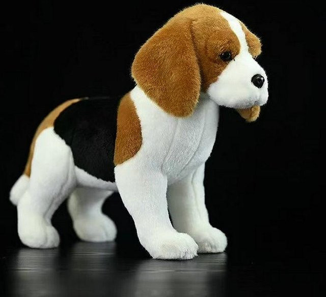 Miguru Beagle Hund Plüschtier, Lebensechte Kuscheltiere, Bunt / Mehrfarbig - Bild 1