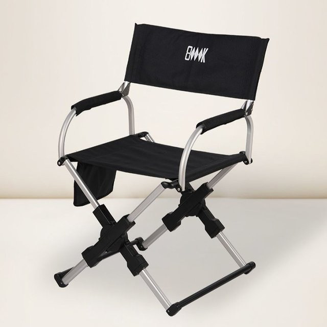 LISM Nordic Outdoor Klappstuhl aus Metall in Schwarz mit Outdoor-Stoff im minimalistischen Design - Bild 1