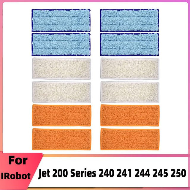 Waschbares Wischpads-Kit für iRobot Braava Jet 200 Serie 240 241 245 250 Roboter Staubsauger Mopptücher in Multicolor - Bild 1
