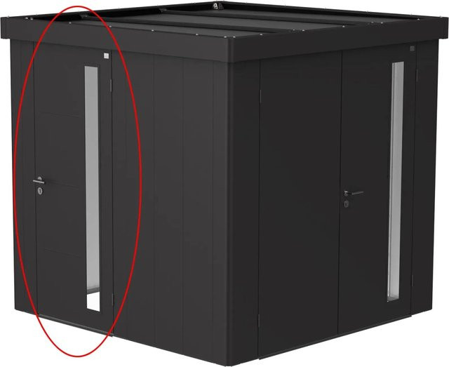 Biohort Zusatz-Doppeltür für Gerätehaus Neo in Dunkelgrau-Metallic - Bild 1