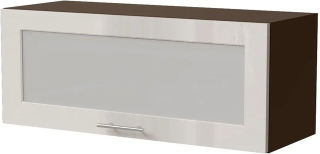 Feldmann-Wohnen Klapphängeschrank Brerra W4BS/90 WKF in Creme Hochglanz, B/T/H: 90 x 32,5 x 36 cm - Bild 1