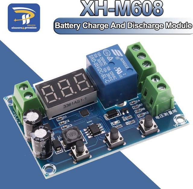 XH-M608 Batterie Lade Modul mit Unterspannungs- und Überspannungsschutz in Blau - Bild 1