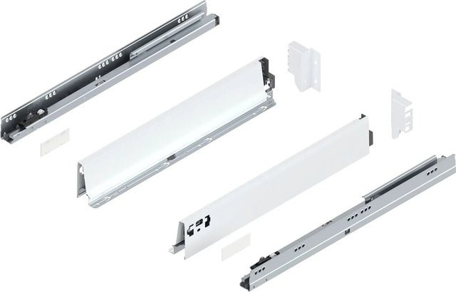 Blum Tandembox antaro M Vollauszug Blumotion Seidenweiß mit 30 kg Tragkraft, Tiefe: 500 mm - Bild 1