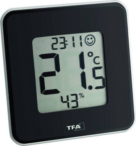 TFA Dostmann Digitales Thermo-Hygrometer Style Schwarz - Bild 1