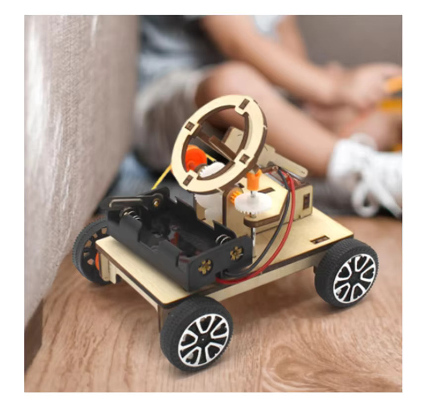 soulbao DIY Battlefield Radar Auto Modell, Puzzle, Holz, Bunt / Mehrfarbig - Bild 2
